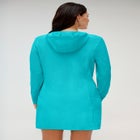 Chlorine Resistant Quick-Dry Hoodie Zip Front Cover Up image number null