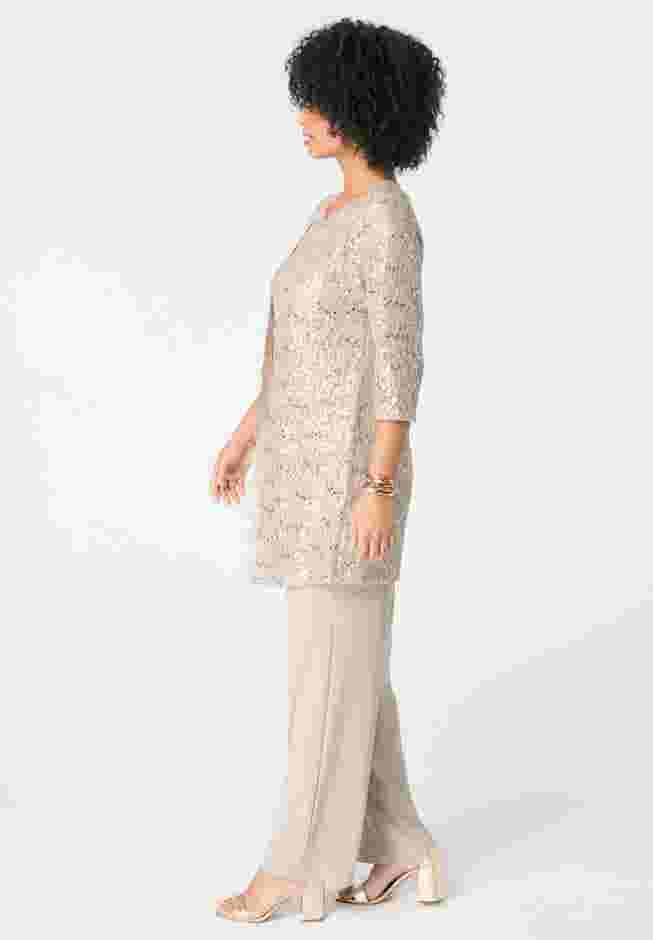 Three-Piece Lace Pant Set image number 2