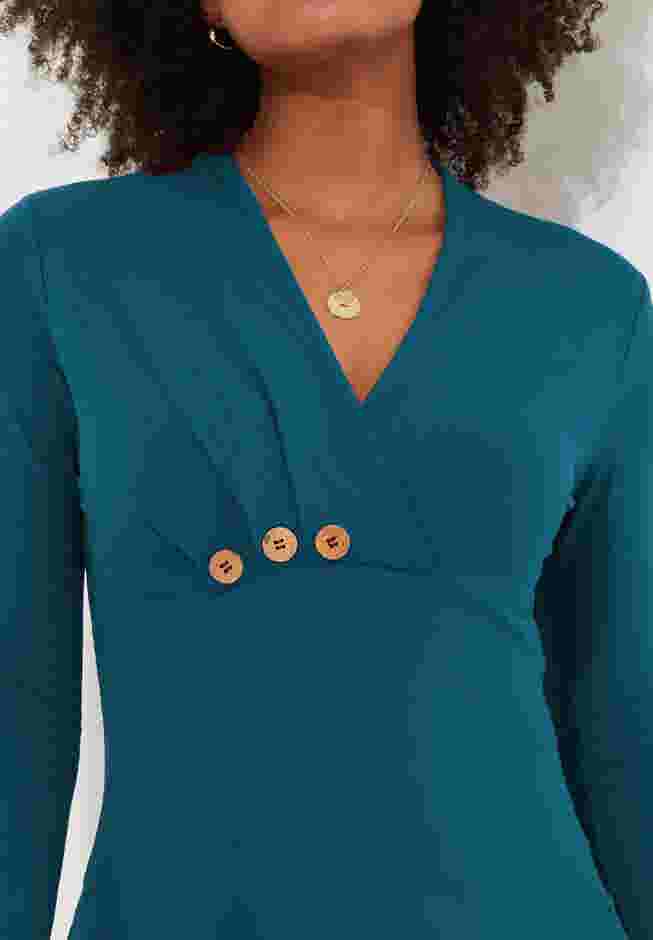 Stretch Knit Asymmetrical Tunic image number 1