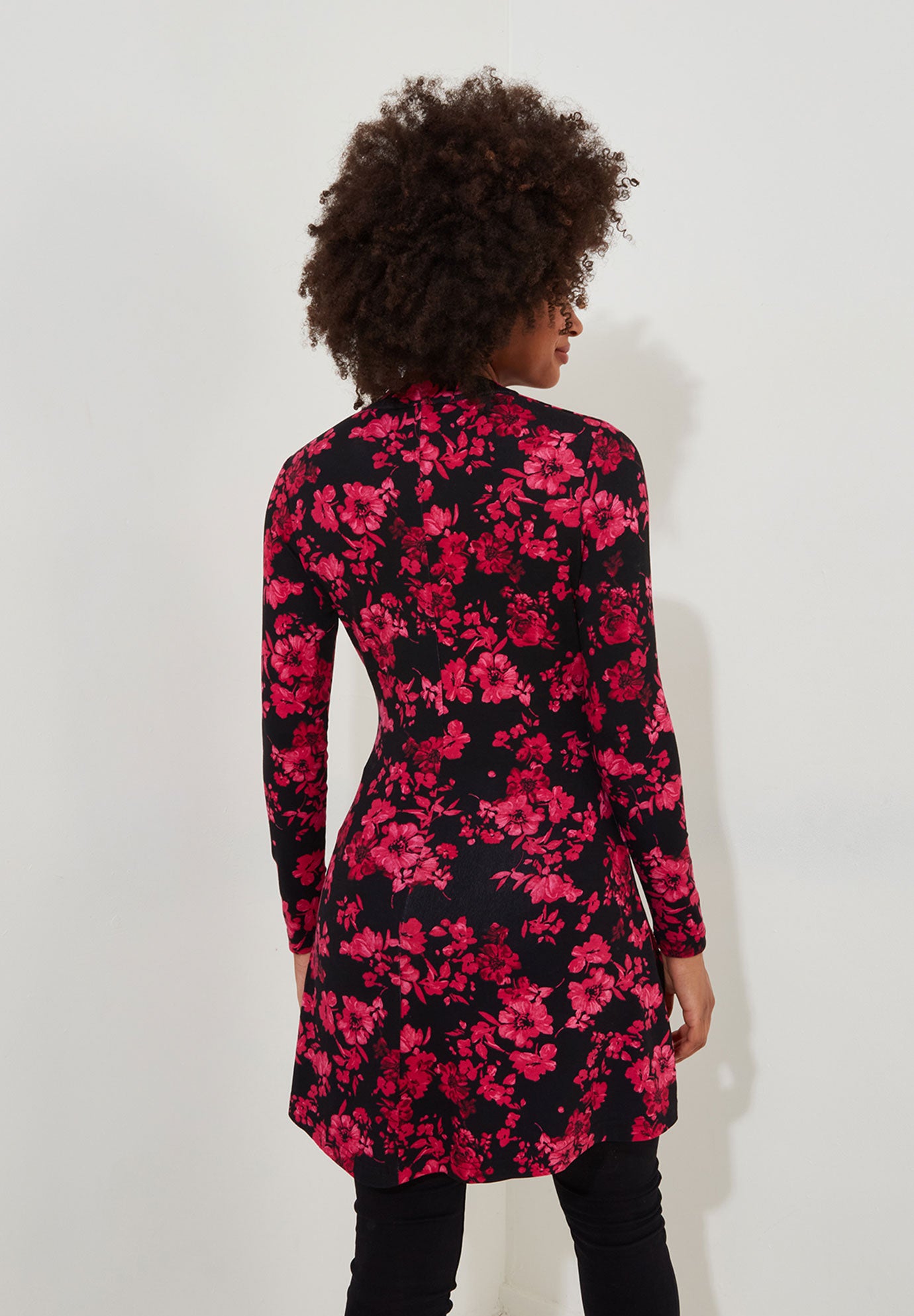 Stretch Knit Asymmetrical Tunic image number 4