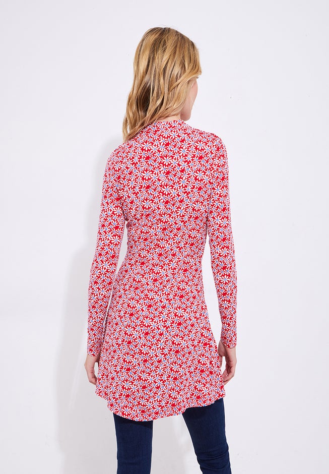 Stretch Knit Asymmetrical Tunic image number 3