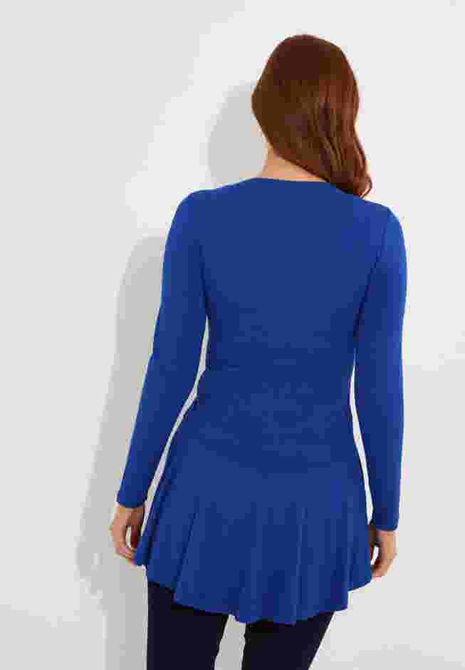 Stretch Knit Babydoll Tunic image number 3