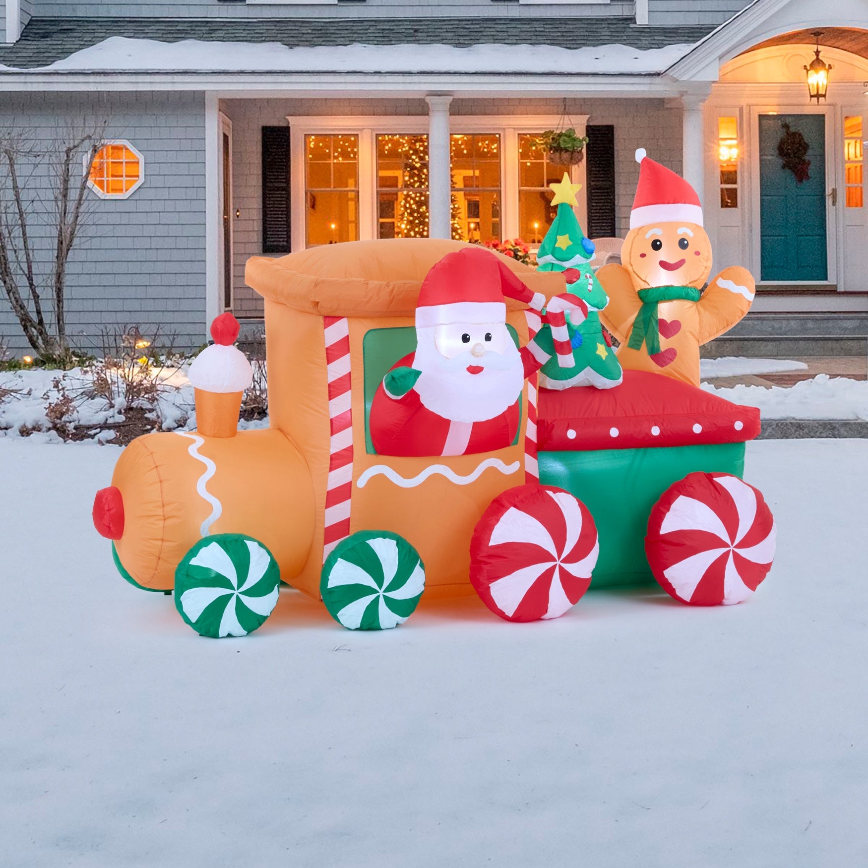 7' Inflatable Train image number 0