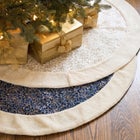 60"D. Embroidered Tree Skirt image number 3