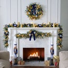 6 Ft. Pre-Lit Midnight Blue Garland image number null