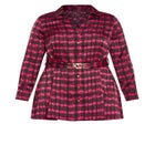Eva Longline Gold Waist Belt Print Shirt image number 4