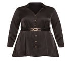 Eva Longline Gold Waist Belt Shirt image number 4