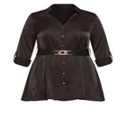 Eva Longline Gold Waist Belt Shirt image number 6