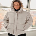 Hooded Drawstring Puffer image number 4