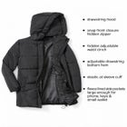 Hooded Drawstring Puffer image number 2