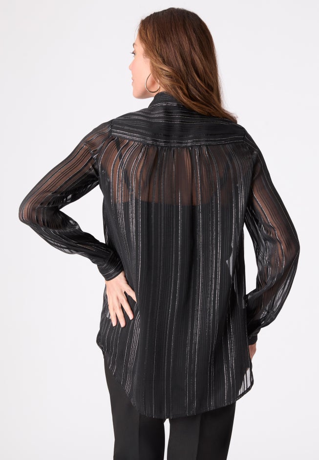 Kate Lurex Stripe Blouse image number 1