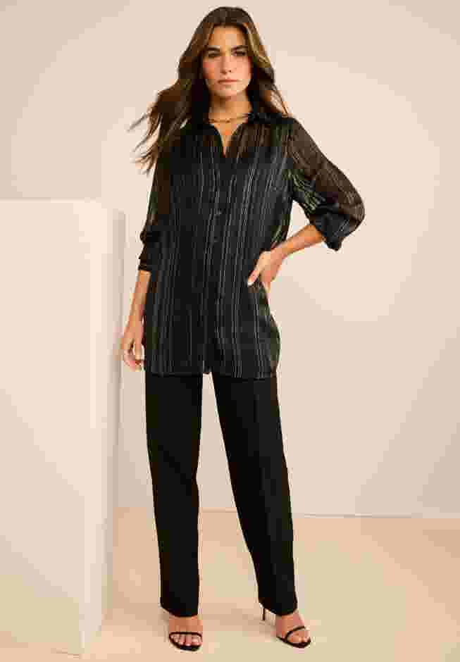 Kate Lurex Stripe Blouse image number 0