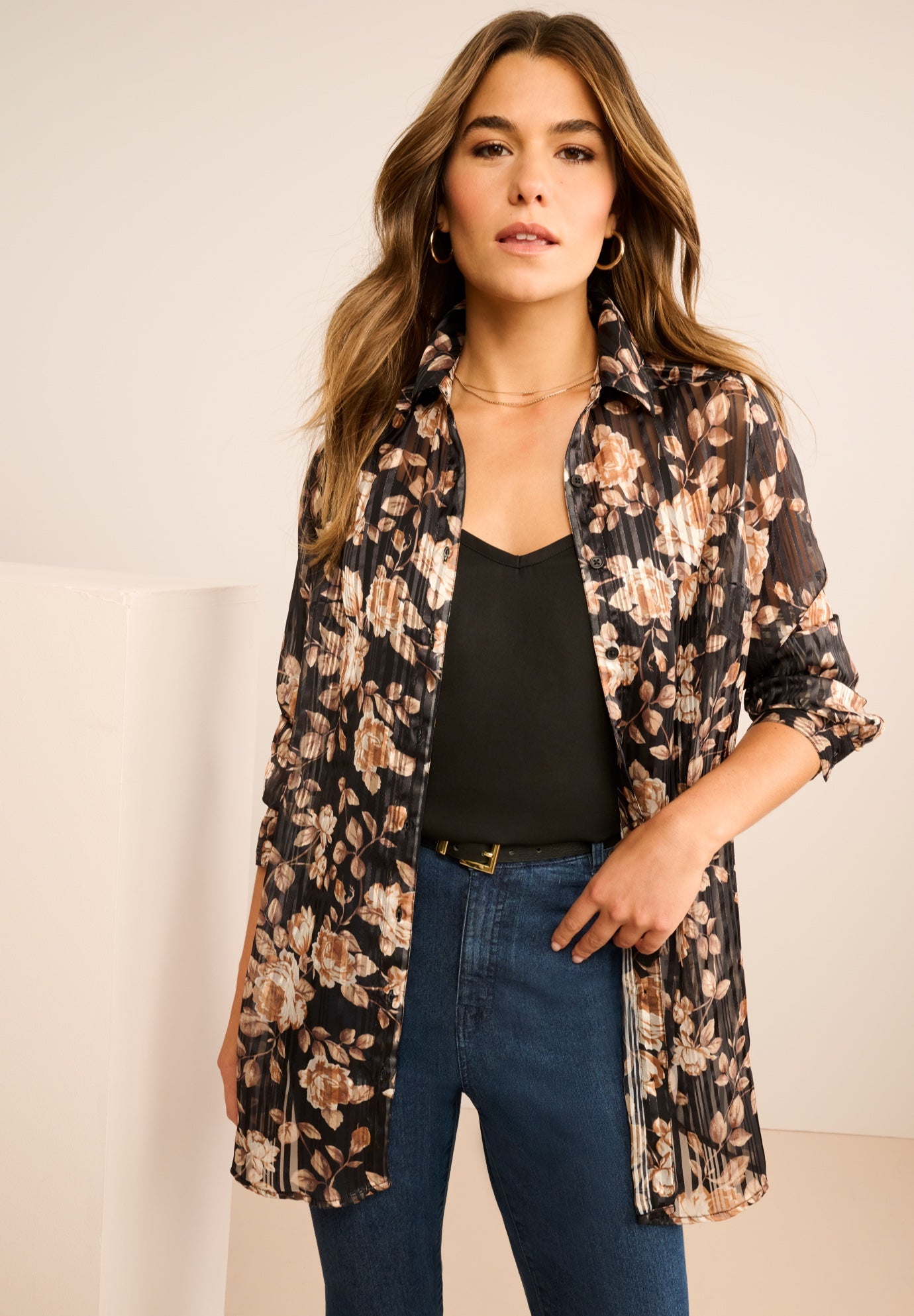 Kate Lurex Stripe Blouse image number 0