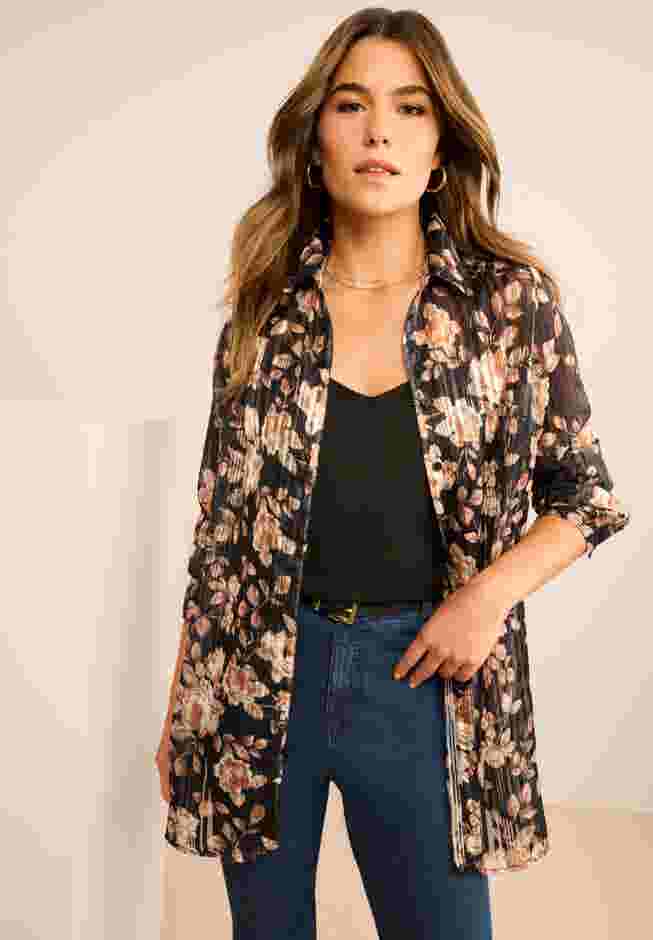 Kate Lurex Stripe Blouse image number 0