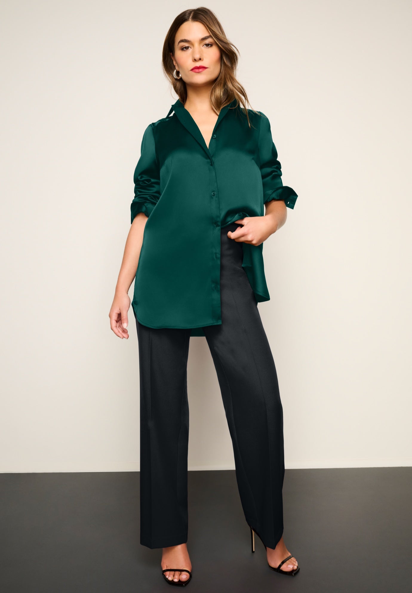 Kate Satin Blouse image number 1