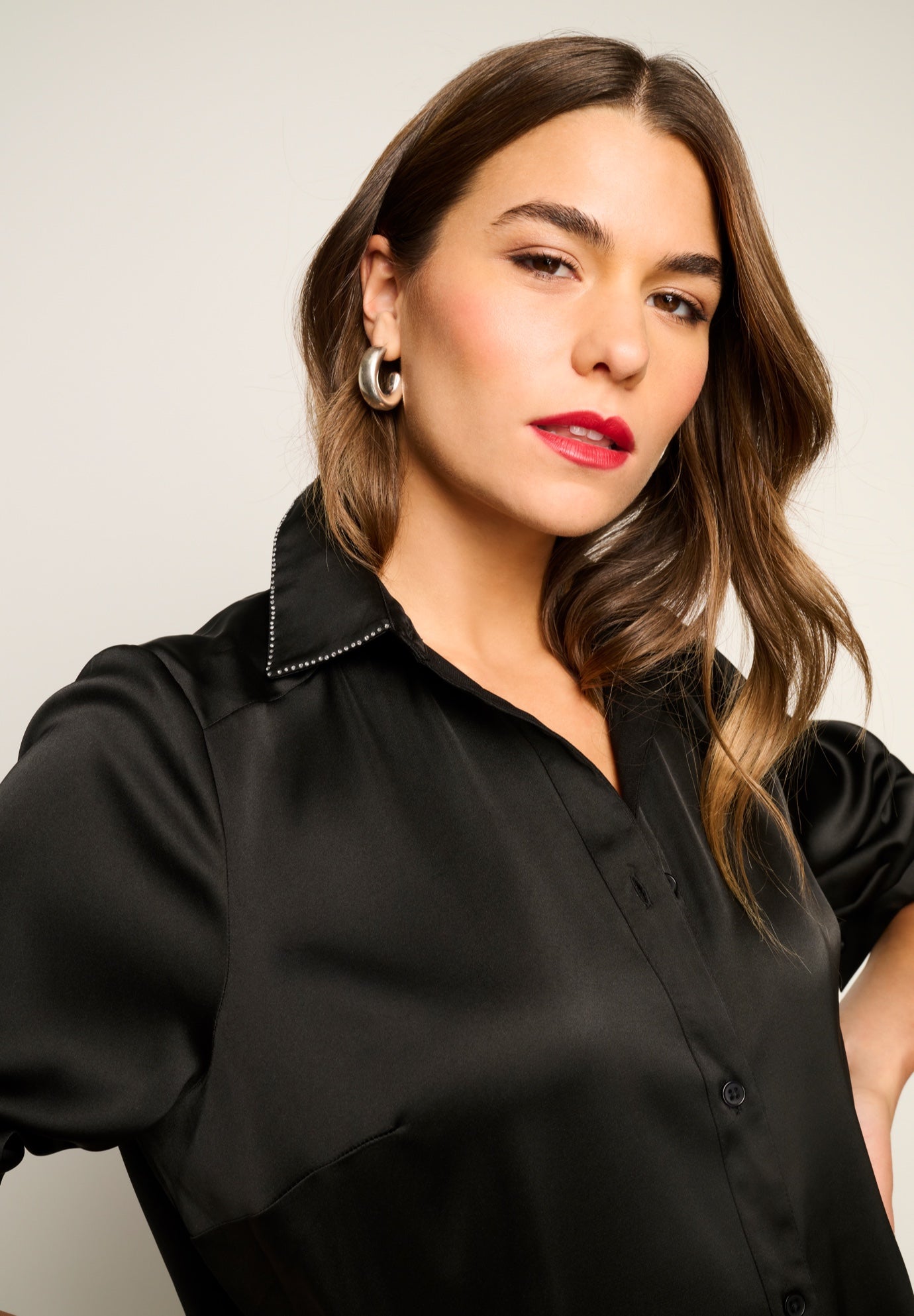 Kate Satin Blouse image number 4