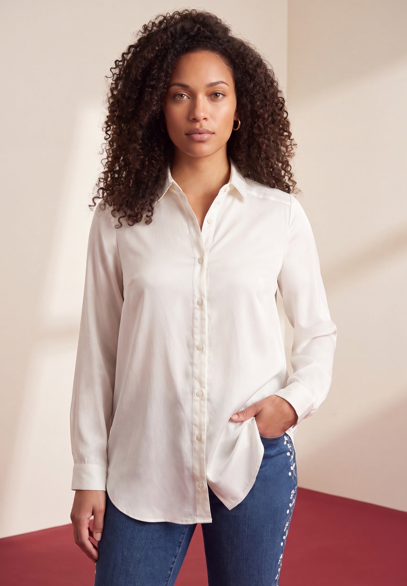 Kate Satin Blouse image number 0