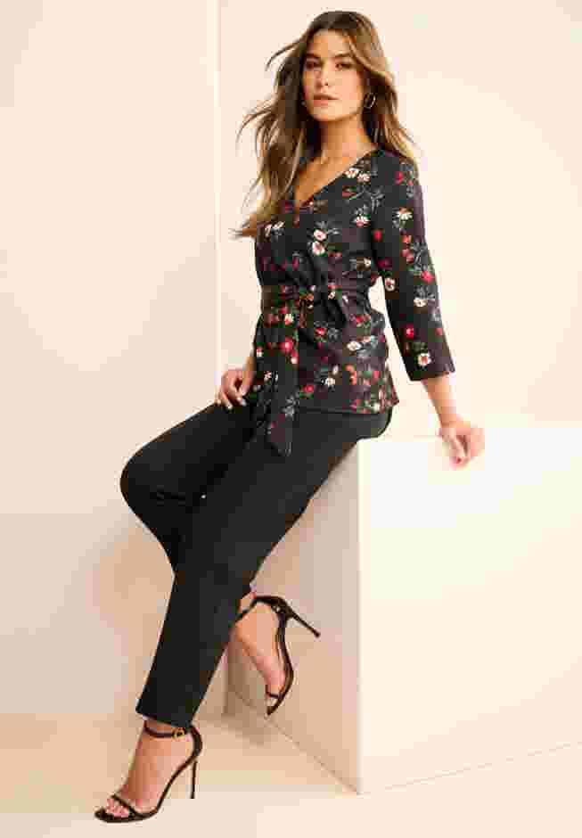 Bi-Stretch Straight Leg Ankle Pant image number 3
