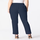 Plus Size Bi-Stretch Straight Leg Ankle Pant image number null