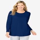 Satin Trim Sleep Tee image number null