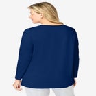 Satin Trim Sleep Tee image number null