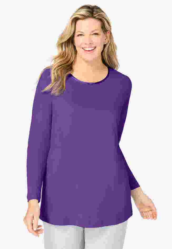 Satin Trim Sleep Tee image number 0