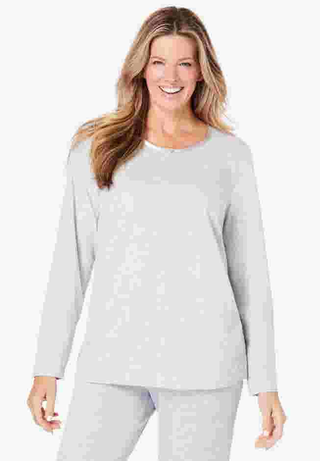 Satin Trim Sleep Tee image number 0