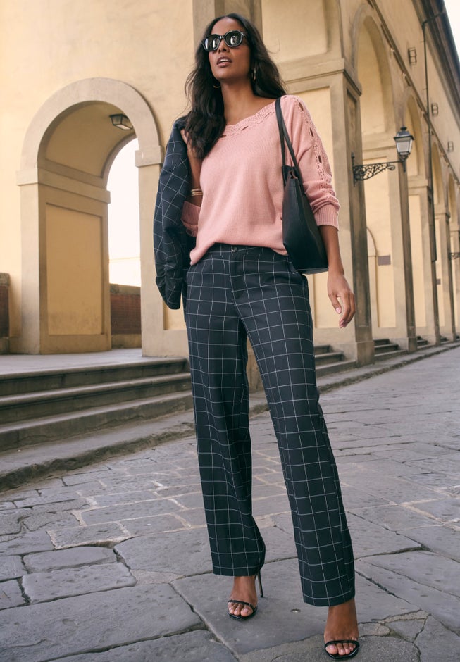 Plus Size Bi-Stretch Wide Leg Pant image number 3