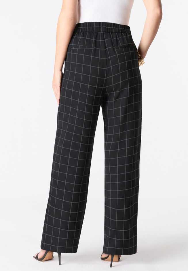 Plus Size Bi-Stretch Wide Leg Pant image number 1