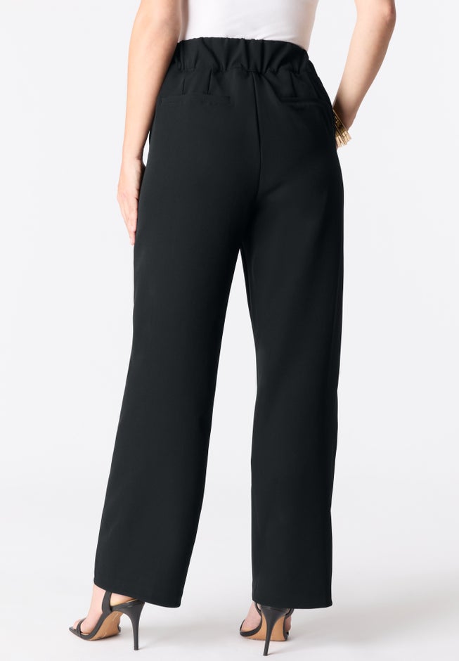 Plus Size Bi-Stretch Wide Leg Pant image number 1