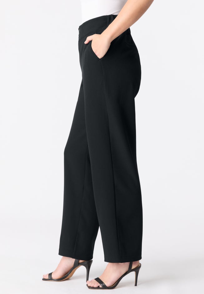 Plus Size Bi-Stretch Wide Leg Pant image number 2