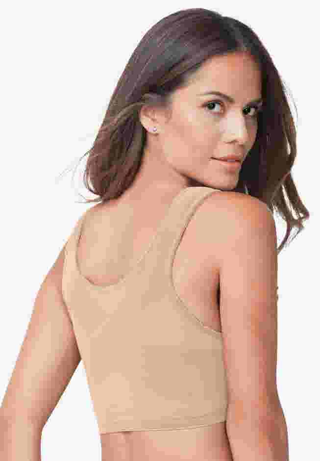 Front-Close Cotton Wireless Posture Bra image number 3