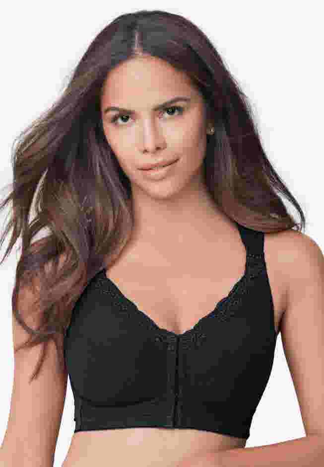 Front-Close Cotton Wireless Posture Bra image number 0