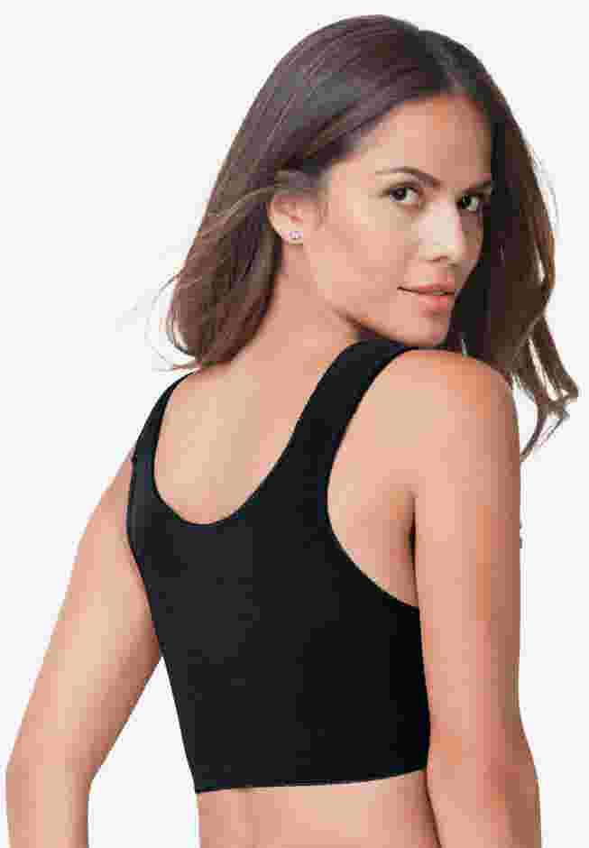 Front-Close Cotton Wireless Posture Bra image number 1