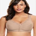 Front-Close Cotton Wireless Posture Bra image number null