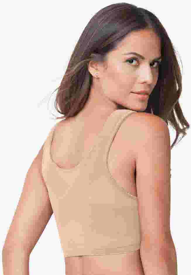 Front-Close Cotton Wireless Posture Bra image number 1