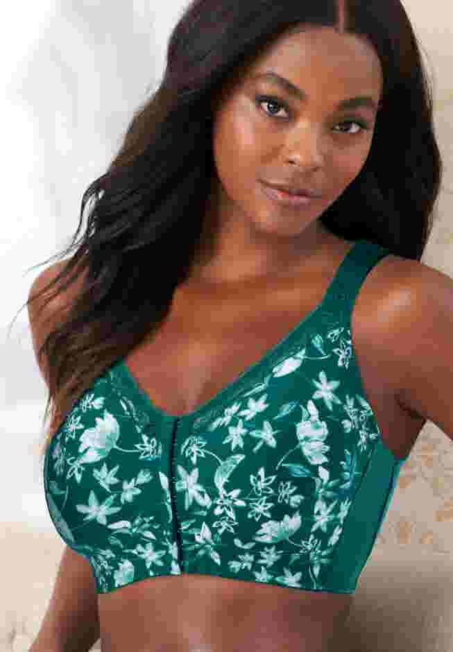 Front-Close Cotton Wireless Posture Bra image number 0