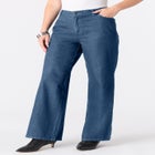 Plus Size Easy-Wear Wide Leg Jean image number null