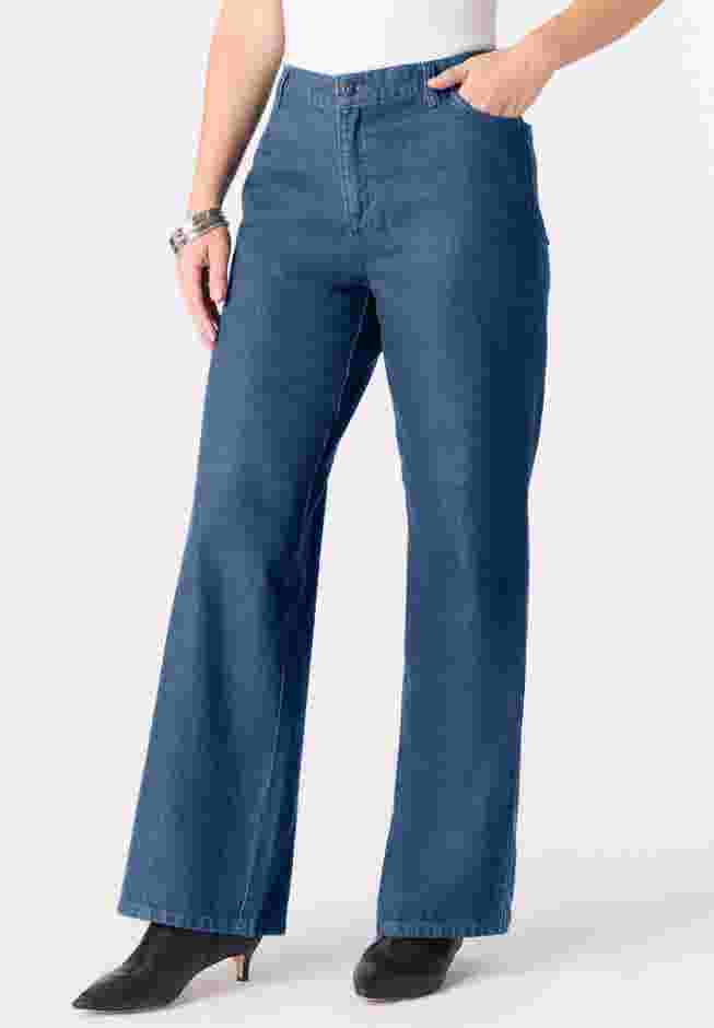 Easy-Wear Wide Leg Jean image number 0
