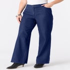 Plus Size Easy-Wear Wide Leg Jean image number null