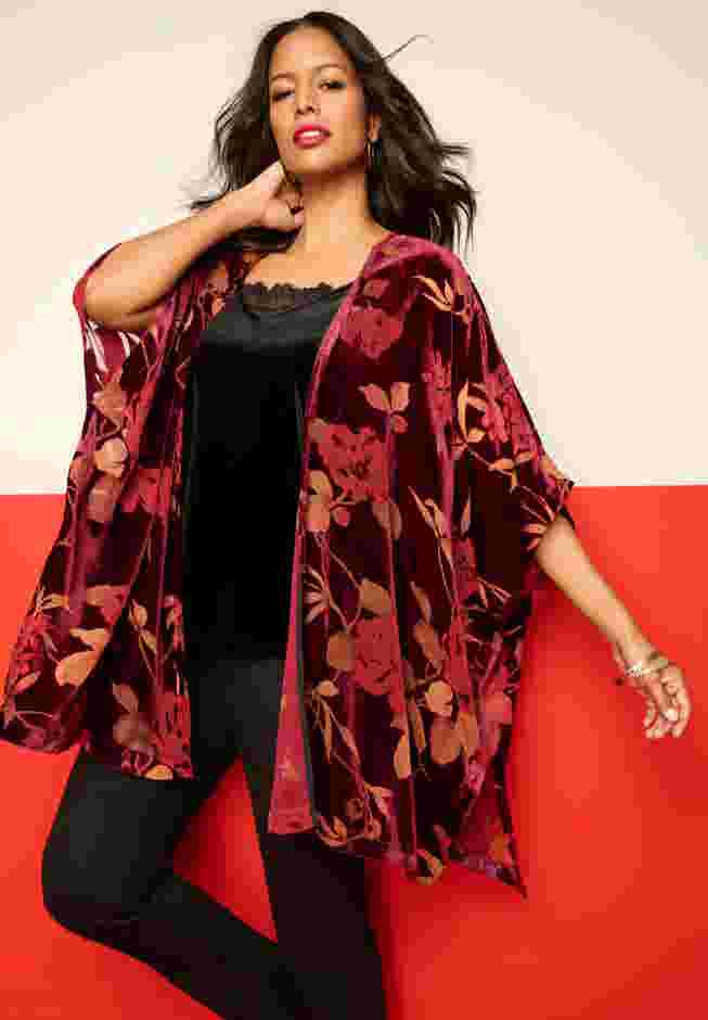 Velvet Burnout Kimono image number 0