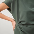 Side Drape Midi Dress image number null