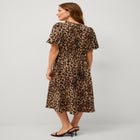 Blouson Sleeve Fit and Flare Dress image number null