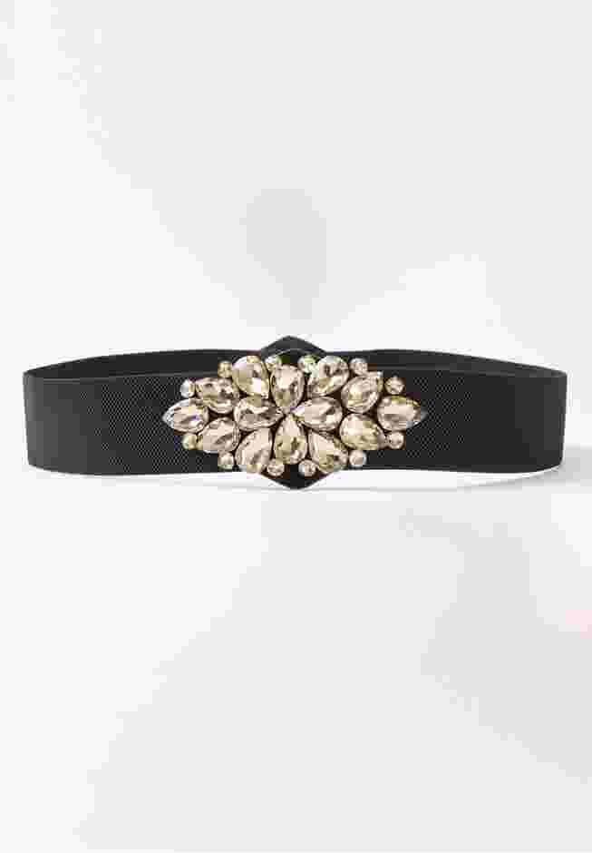 Rhinestone Stretch Belt image number 0