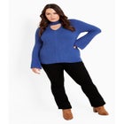 Zoe Ribbed Knit Sweater image number null