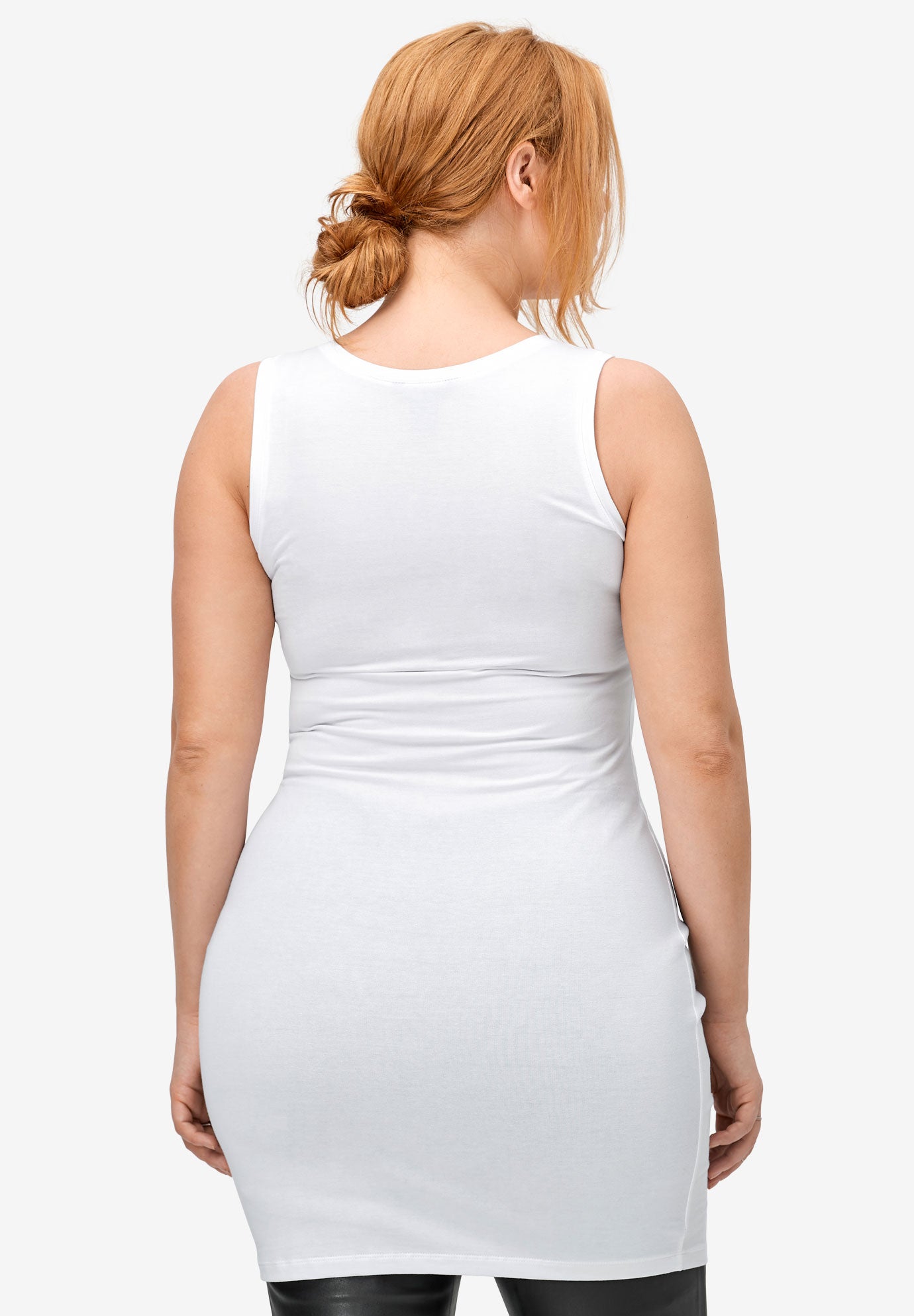 Stretch Knit Jersey Scoopneck Sleeveless Tank image number 1