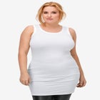 Stretch Knit Jersey Scoopneck Sleeveless Tank image number 0