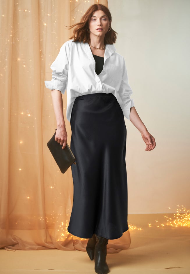 Satin Maxi Skirt image number 0