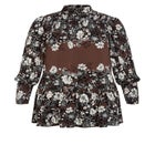 Cassia Puff Sleeves Ruffle Placement Dress image number 3