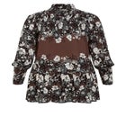 Cassia Puff Sleeves Ruffle Placement Dress image number 4